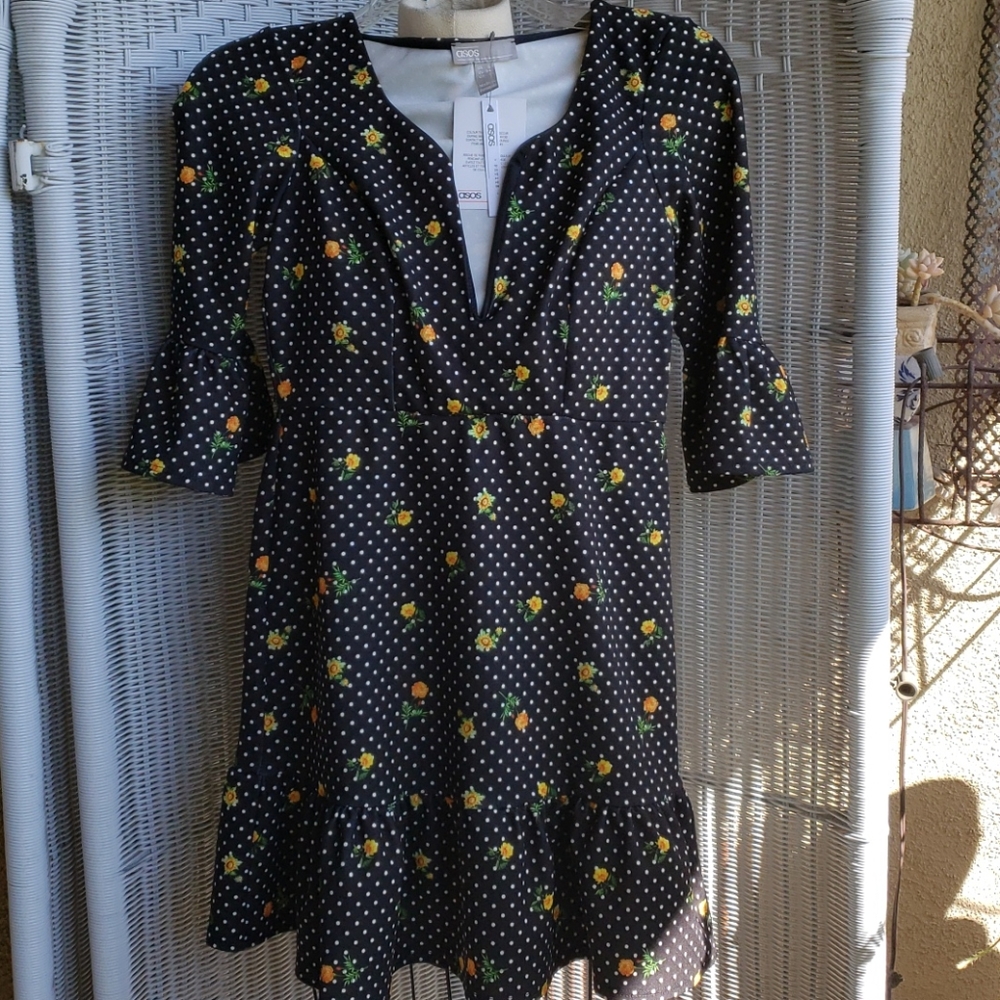 Asos petite floral mini dress